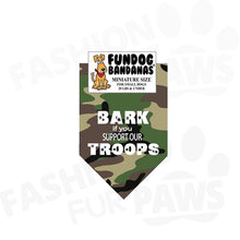 Load image into Gallery viewer, Troop Support Dog Bandana Small