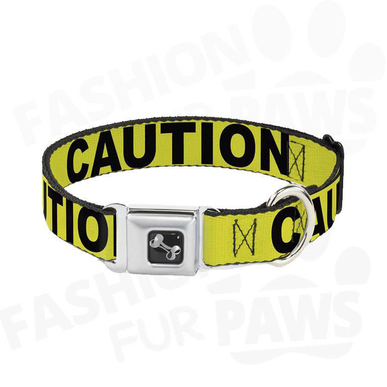 Caution Dog Collar